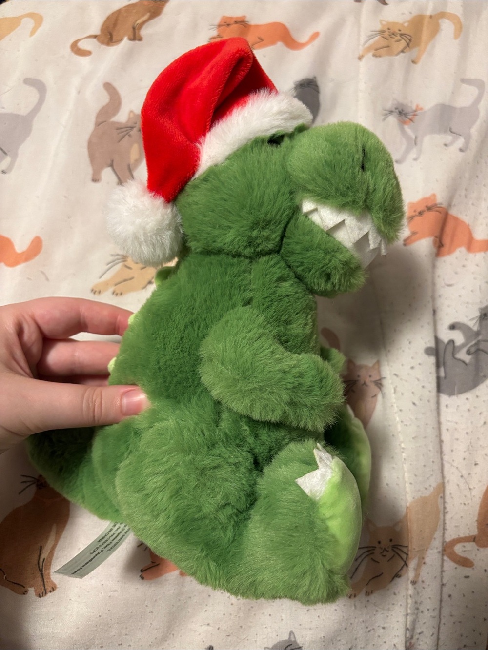 christmas dinosaur plush